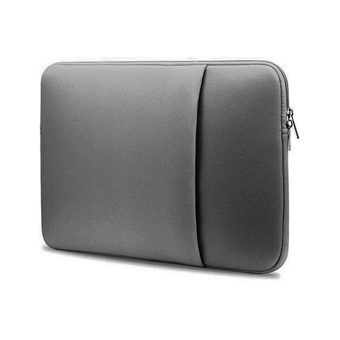 Suave Terciopelo Tela Bolsa Funda S01 para Samsung Galaxy Book Flex 13.3 NP930QCG Gris