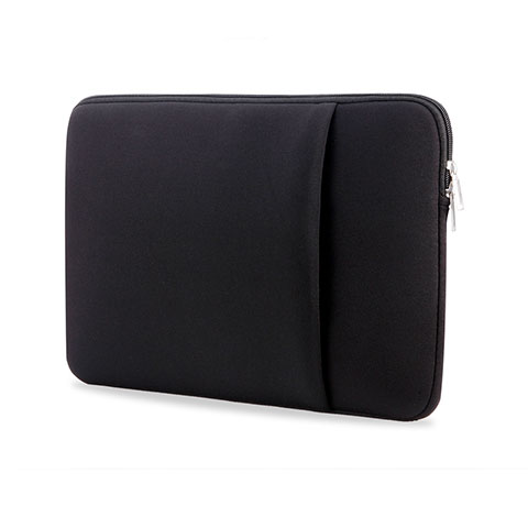 Suave Terciopelo Tela Bolsa Funda S01 para Samsung Galaxy Book Flex 13.3 NP930QCG Negro