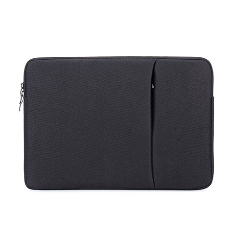 Suave Terciopelo Tela Bolsa Funda S01 para Samsung Galaxy Book Flex 15.6 NP950QCG Negro