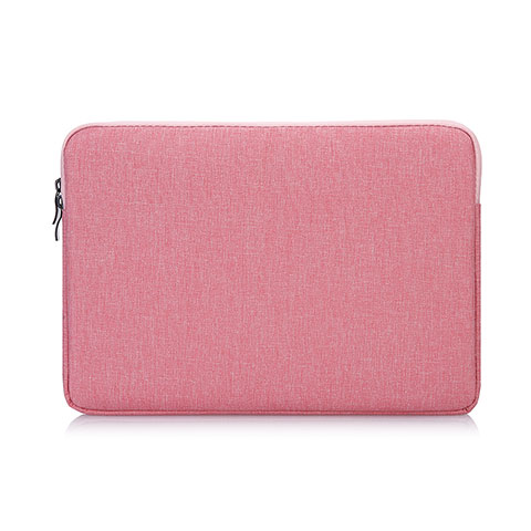 Suave Terciopelo Tela Bolsa Funda S01 para Samsung Galaxy Book Flex 15.6 NP950QCG Rosa