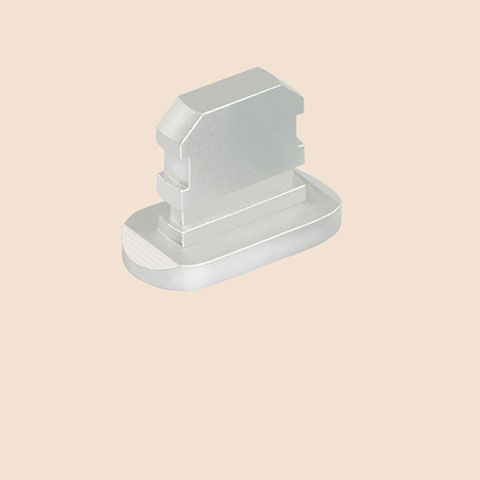 Tapon Antipolvo Lightning USB Jack J06 para Apple iPad New Air (2019) 10.5 Plata