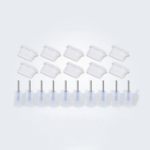 Tapon Antipolvo USB-C Jack Type-C Universal 10PCS Blanco