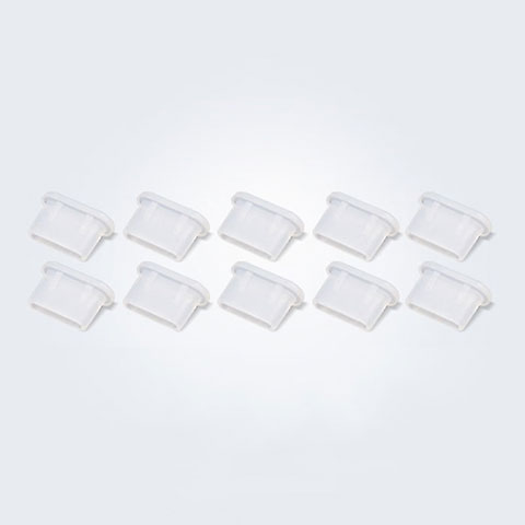 Tapon Antipolvo USB-C Jack Type-C Universal 10PCS H01 para Apple iPad Air 5 10.9 (2022) Blanco