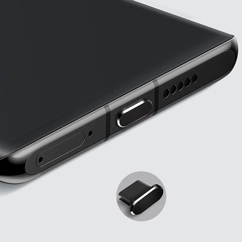 Tapon Antipolvo USB-C Jack Type-C Universal H08 para Apple iPad Air 5 10.9 (2022) Negro