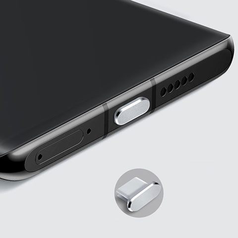 Tapon Antipolvo USB-C Jack Type-C Universal H08 para Apple iPad Pro 11 (2022) Plata