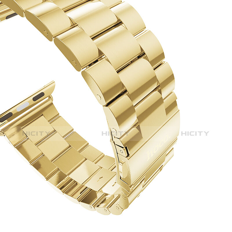 Acero Inoxidable Correa De Reloj Pulsera Eslabones para Apple iWatch 42mm Oro