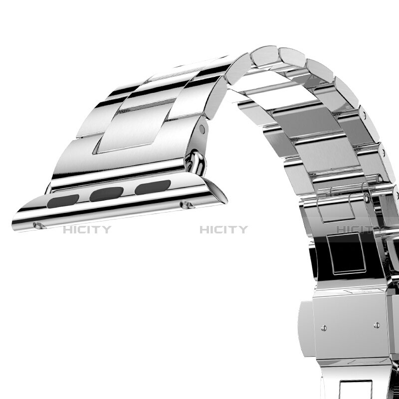 Acero Inoxidable Correa De Reloj Pulsera Eslabones para Apple iWatch 5 40mm Plata