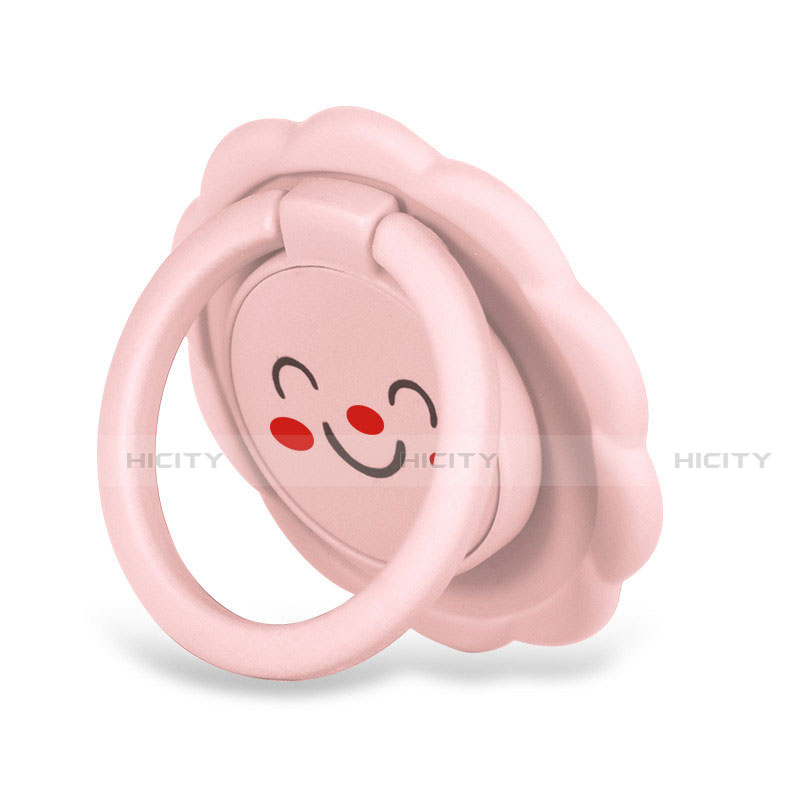 Anillo de dedo Soporte Magnetico Universal Sostenedor De Telefono Movil H17 Rosa