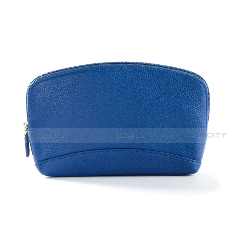 Bolso Cartera Protectora de Cuero Universal K14 Azul