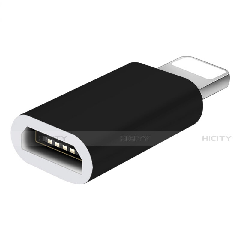 Cable Adaptador Android Micro USB a Lightning USB H01 para Apple iPad 10.2 (2020) Negro