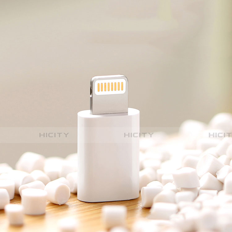 Cable Adaptador Android Micro USB a Lightning USB H01 para Apple iPad Mini Blanco