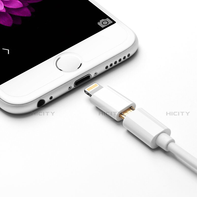 Cable Adaptador Android Micro USB a Lightning USB H01 para Apple iPhone 6 Blanco