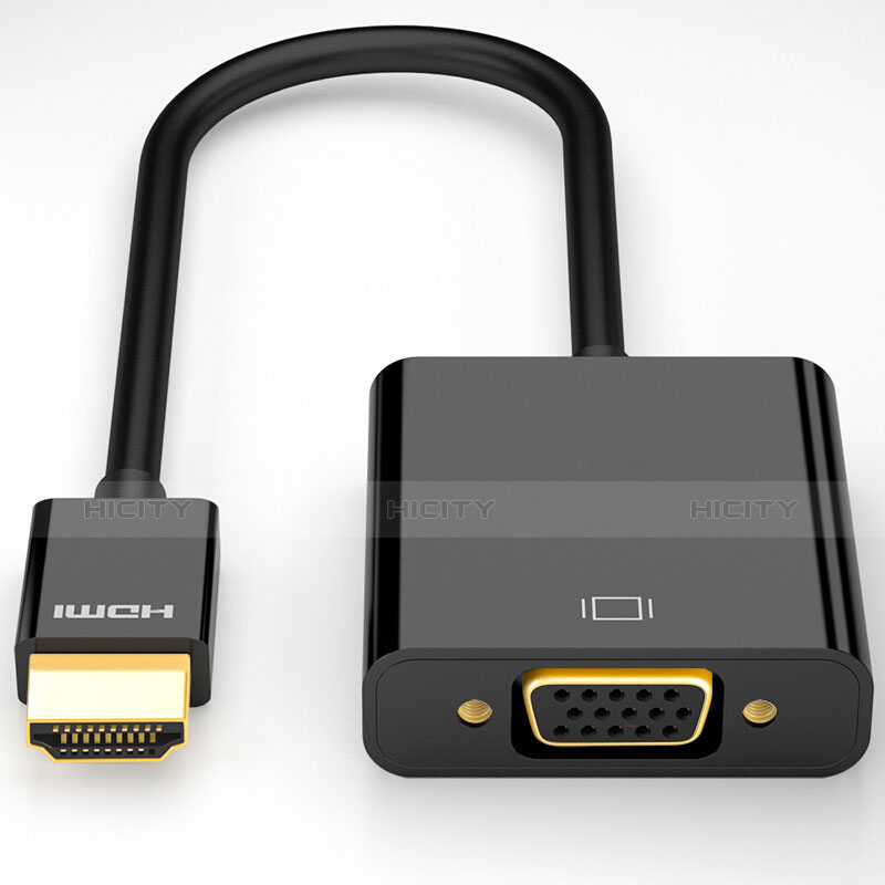 Cable Adaptador HDMI Macho a VGA H02 Negro