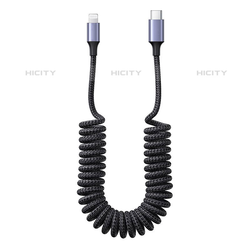 Cable Adaptador Type-C USB-C a Lightning USB H02 para Apple iPad Air 5 10.9 (2022) Gris Oscuro