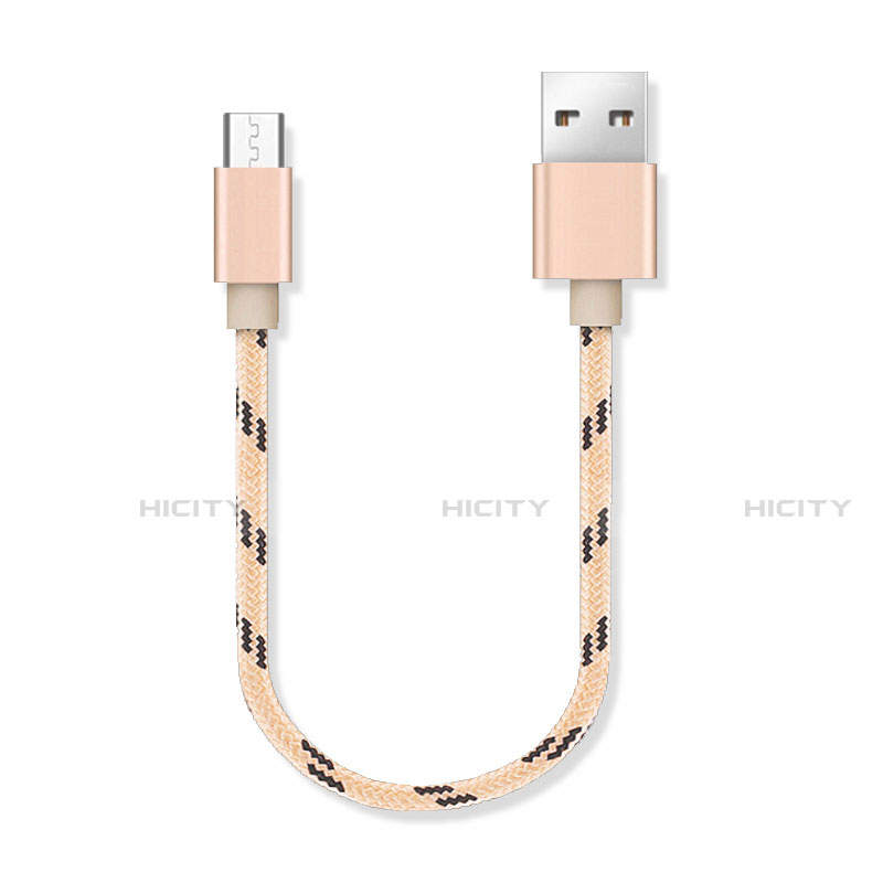 Cable Micro USB Android Universal 25cm S05 Oro