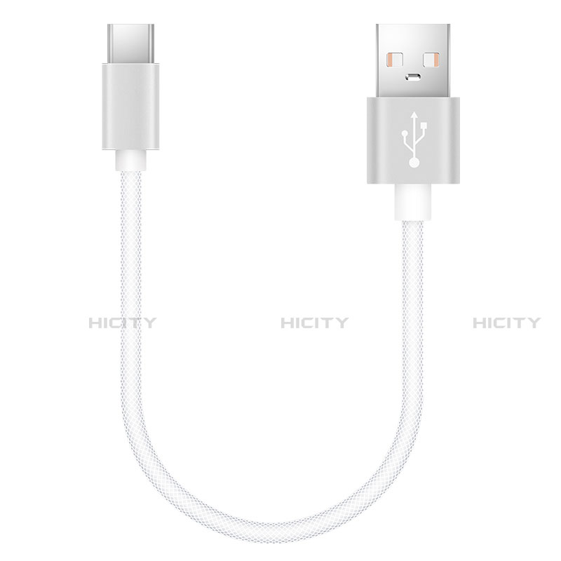 Cable Type-C Android Universal 20cm S02 para Apple iPad Pro 11 (2022) Blanco