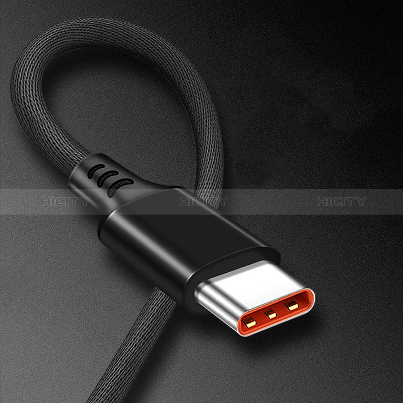 Cable Type-C Android Universal 6A H06 para Apple iPad Air 5 10.9 (2022) Negro