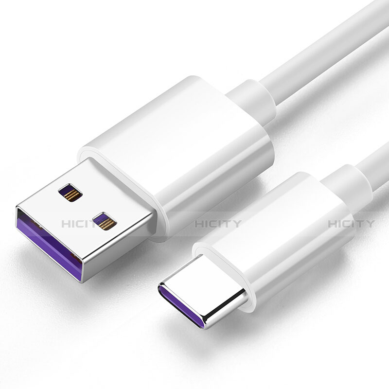 Cable Type-C Android Universal T06 para Apple iPad Air 5 10.9 (2022) Blanco