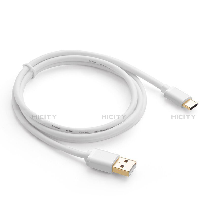 Cable Type-C Android Universal T11 para Apple iPad Air 5 10.9 (2022) Blanco