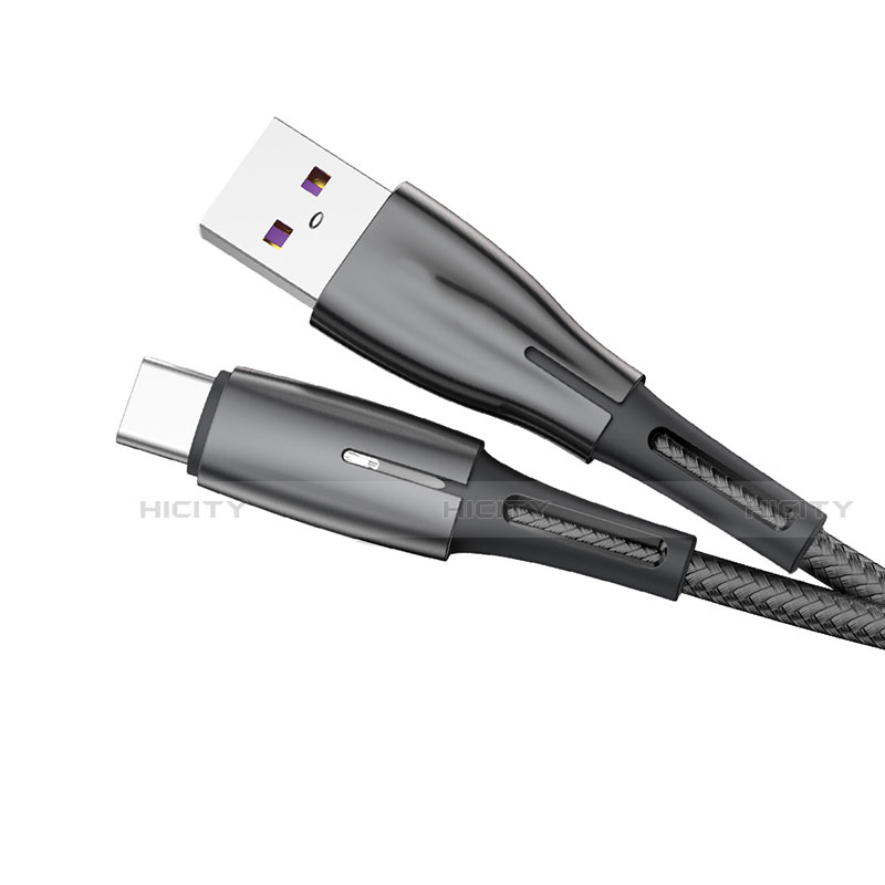 Cable Type-C Android Universal T12 para Apple iPad Pro 12.9 (2021) Negro