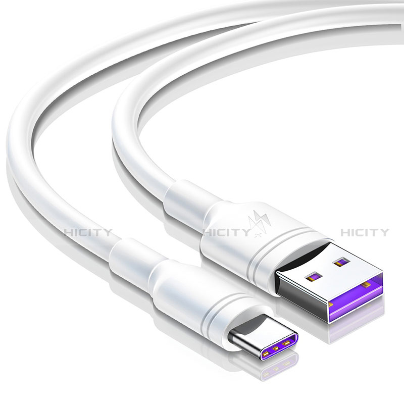 Cable Type-C Android Universal T15 para Apple iPad Air 5 10.9 (2022) Blanco