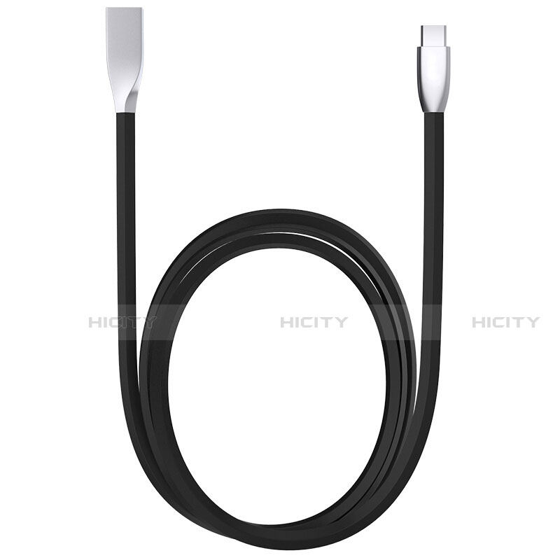 Cable Type-C Android Universal T23 para Apple iPad Air 5 10.9 (2022) Negro