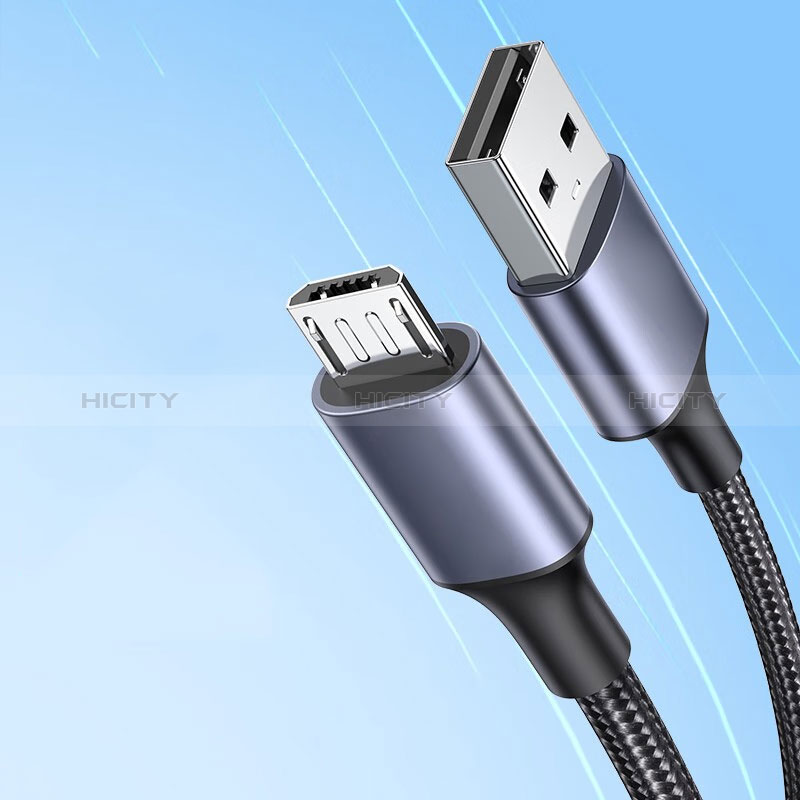 Cable USB 2.0 Android Universal 2A H01 para Apple iPad Air 5 10.9 (2022) Gris