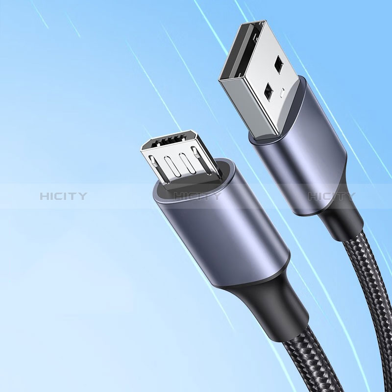 Cable USB 2.0 Android Universal 2A H01 para Apple iPad Pro 11 (2022) Gris