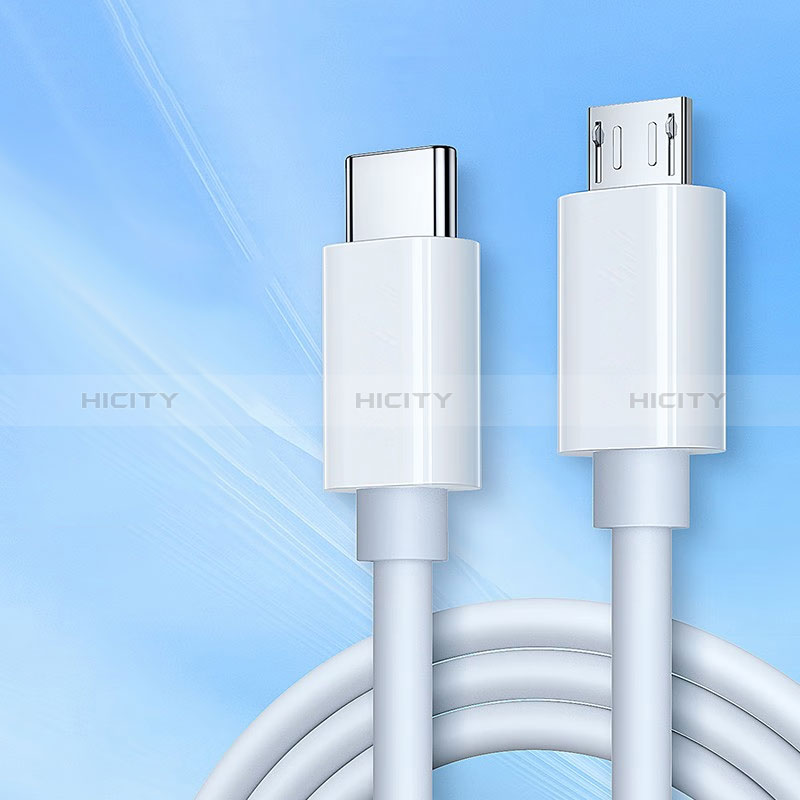 Cable USB 2.0 Android Universal 2A H02 para Apple iPhone 15 Blanco