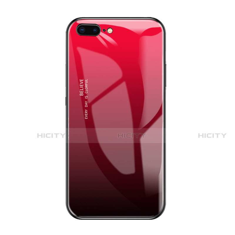 Carcasa Bumper Funda Silicona Espejo A01 para Apple iPhone 7 Plus Rojo