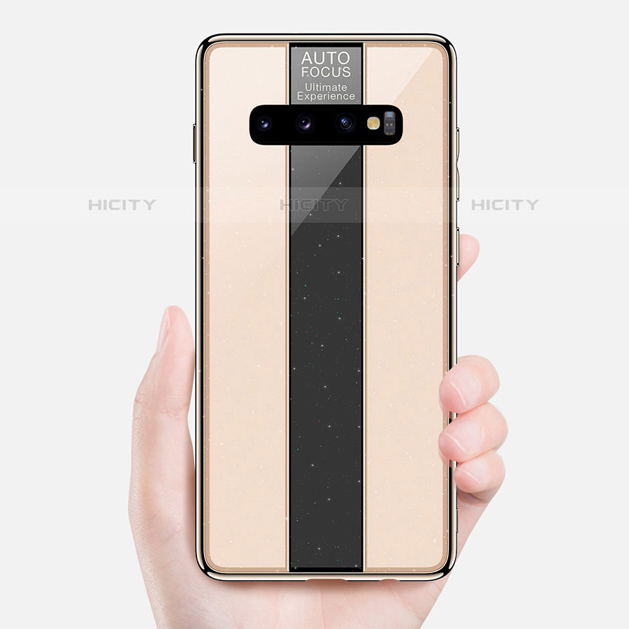 Carcasa Bumper Funda Silicona Espejo A01 para Samsung Galaxy S10 5G Oro