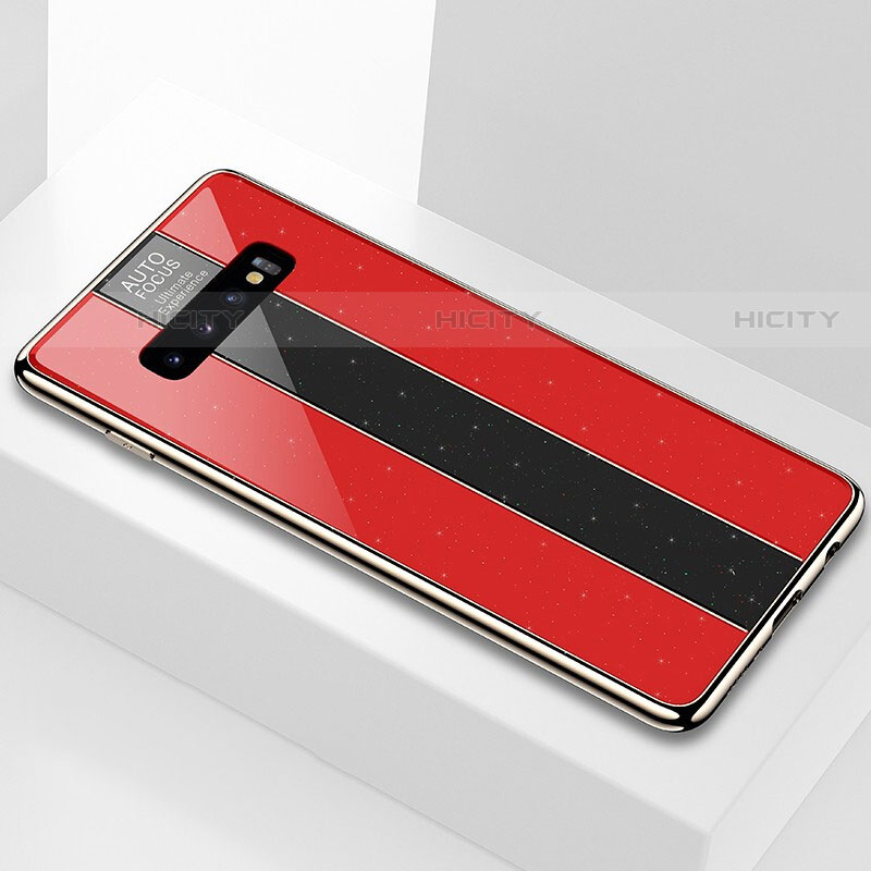 Carcasa Bumper Funda Silicona Espejo A01 para Samsung Galaxy S10 5G Rojo