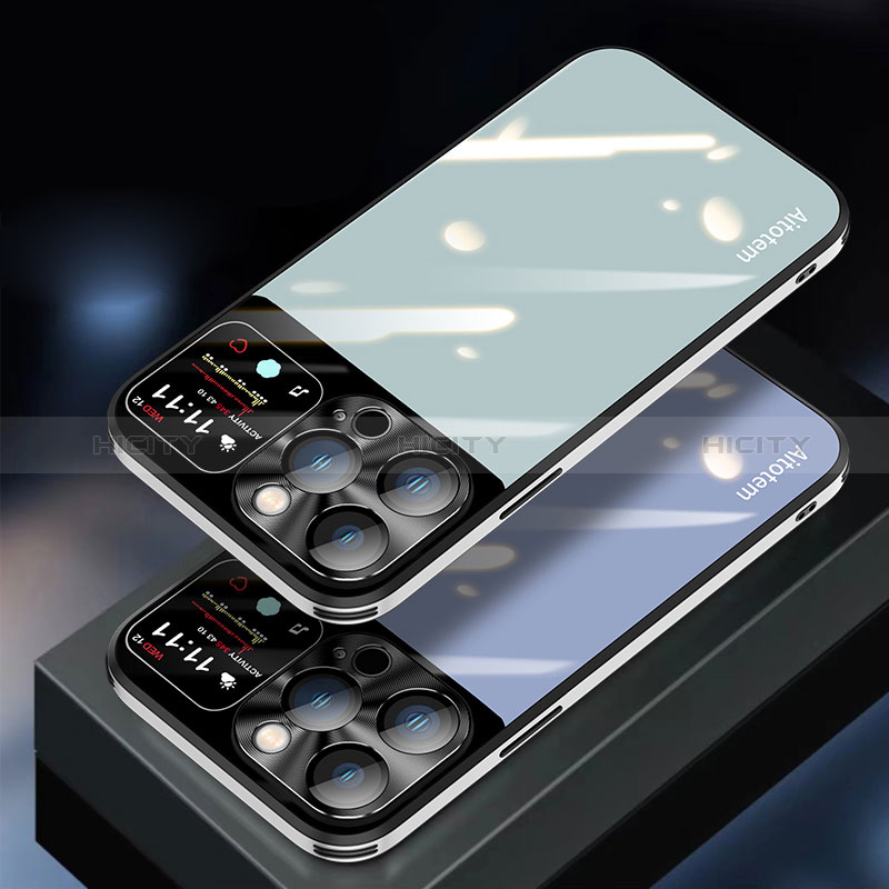 Carcasa Bumper Funda Silicona Espejo AT2 para Apple iPhone 14 Pro Max