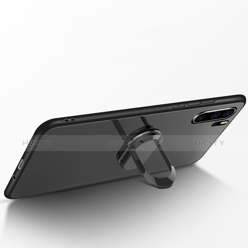 Carcasa Bumper Funda Silicona Espejo con Anillo de dedo Soporte para Huawei P30 Pro New Edition