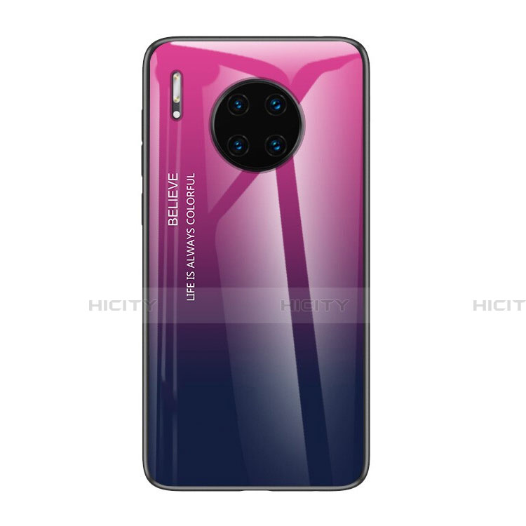 Carcasa Bumper Funda Silicona Espejo Gradiente Arco iris H01 para Huawei Mate 30 Pro 5G