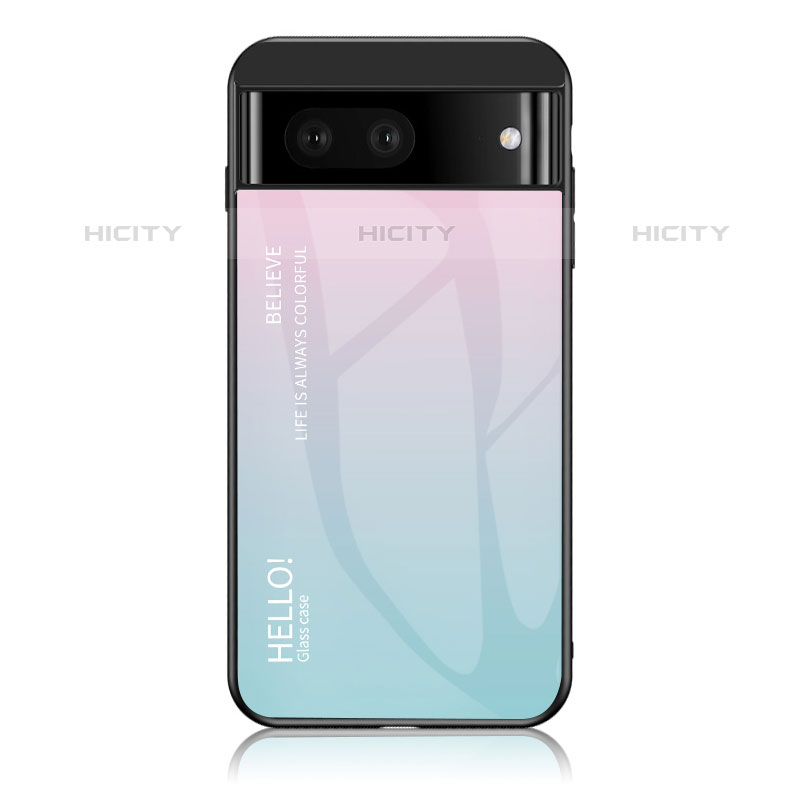 Carcasa Bumper Funda Silicona Espejo Gradiente Arco iris LS1 para Google Pixel 7 5G