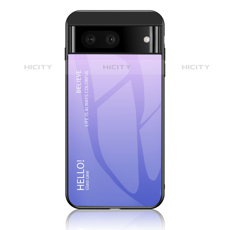 Carcasa Bumper Funda Silicona Espejo Gradiente Arco iris LS1 para Google Pixel 7 5G