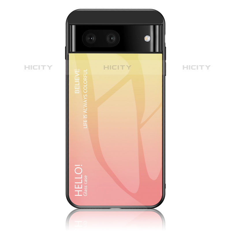 Carcasa Bumper Funda Silicona Espejo Gradiente Arco iris LS1 para Google Pixel 7 5G