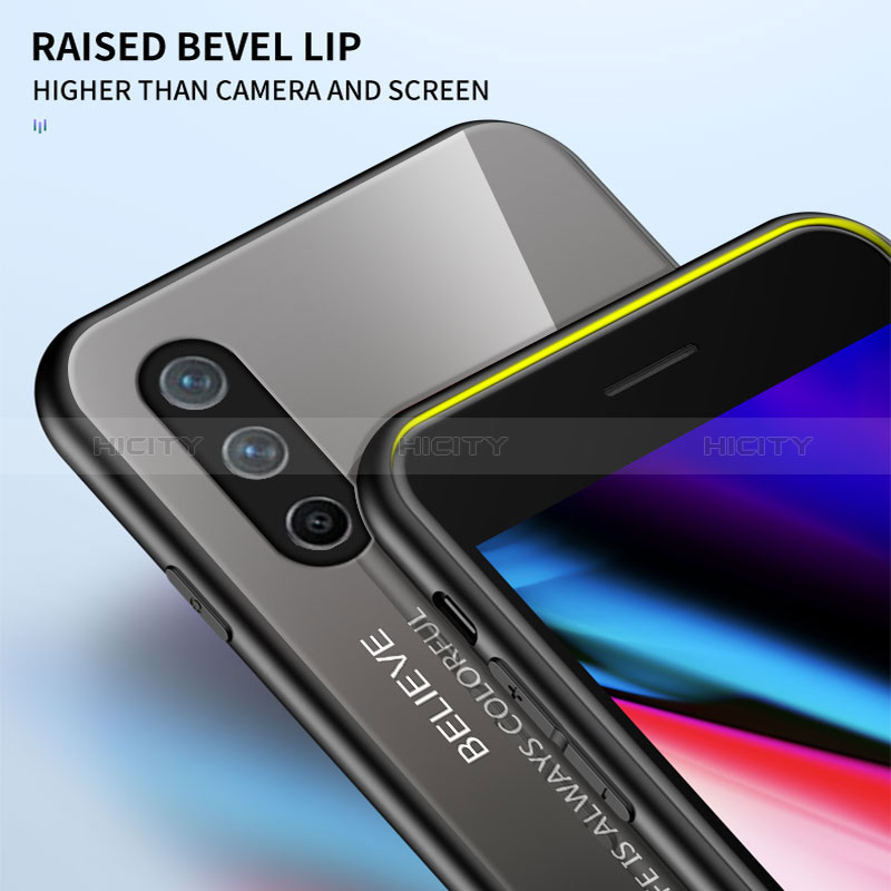 Carcasa Bumper Funda Silicona Espejo Gradiente Arco iris LS1 para OnePlus Nord CE 5G