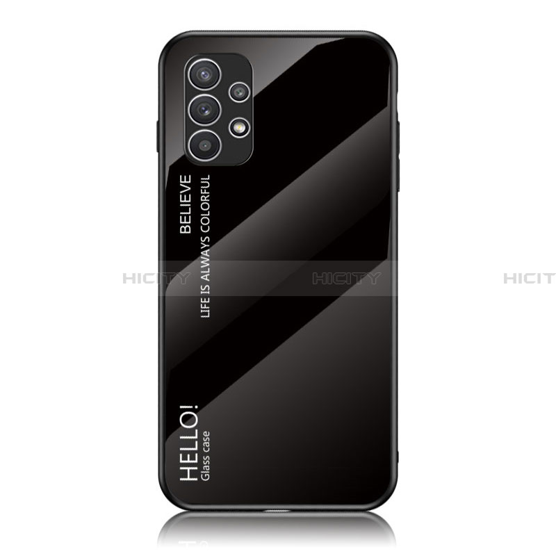 Carcasa Bumper Funda Silicona Espejo Gradiente Arco iris LS1 para Samsung Galaxy A23 4G