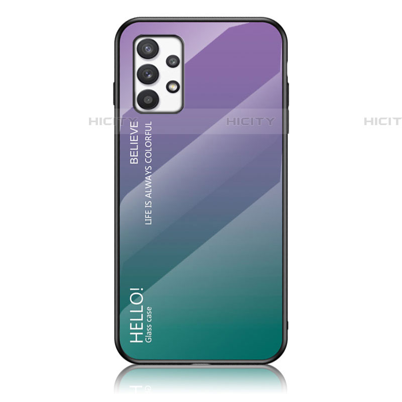 Carcasa Bumper Funda Silicona Espejo Gradiente Arco iris LS1 para Samsung Galaxy A53 5G Multicolor