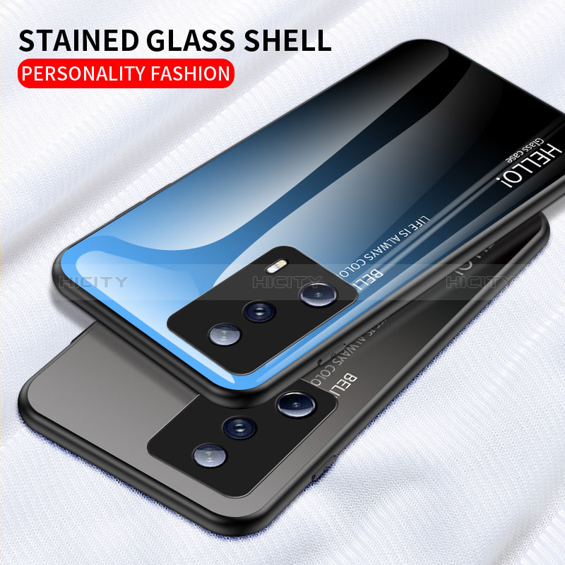 Carcasa Bumper Funda Silicona Espejo Gradiente Arco iris LS1 para Xiaomi Mi 12 Lite NE 5G