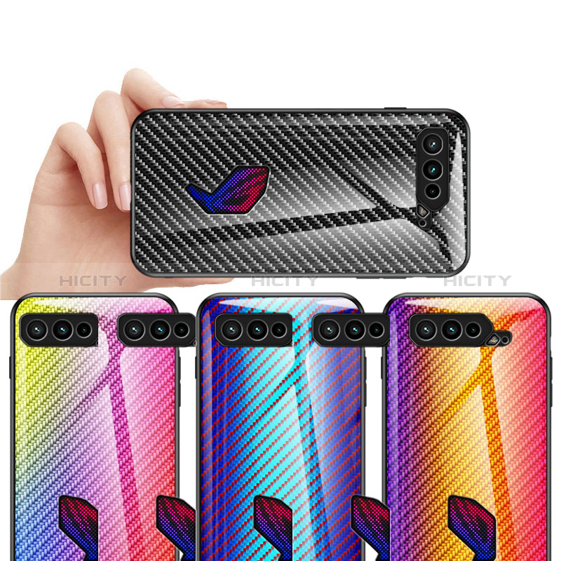 Carcasa Bumper Funda Silicona Espejo Gradiente Arco iris LS2 para Asus ROG Phone 5 Pro