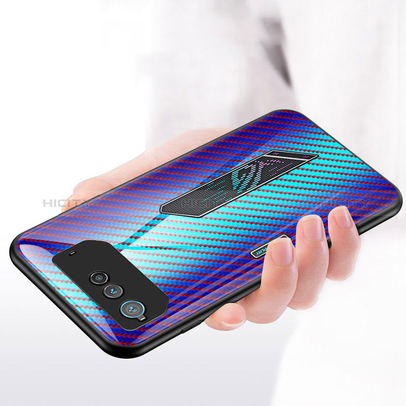 Carcasa Bumper Funda Silicona Espejo Gradiente Arco iris LS2 para Asus ROG Phone 6