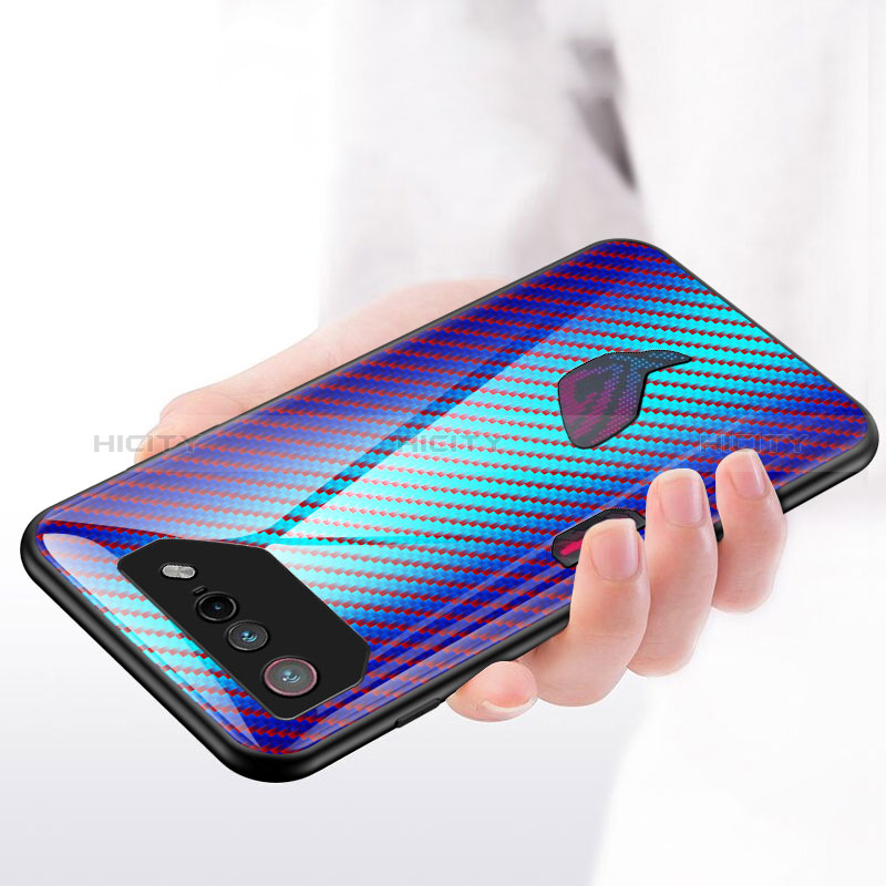 Carcasa Bumper Funda Silicona Espejo Gradiente Arco iris LS2 para Asus ROG Phone 7 Pro