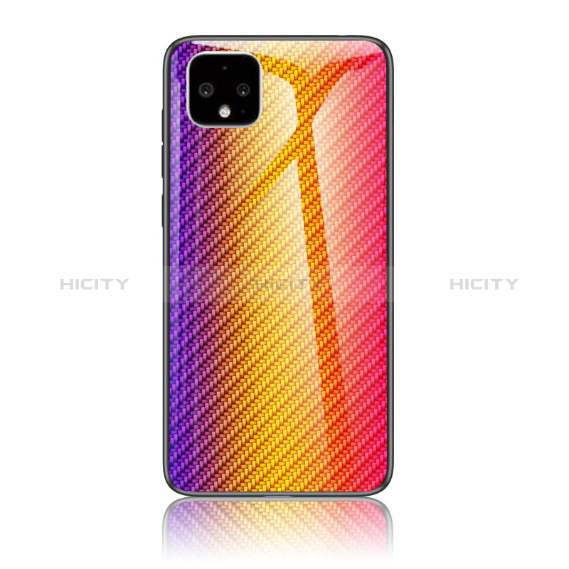 Carcasa Bumper Funda Silicona Espejo Gradiente Arco iris LS2 para Google Pixel 4 XL