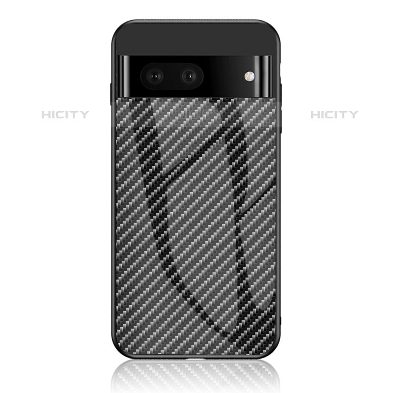 Carcasa Bumper Funda Silicona Espejo Gradiente Arco iris LS2 para Google Pixel 7 5G Negro