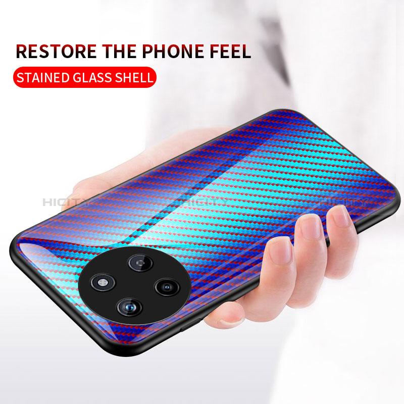 Carcasa Bumper Funda Silicona Espejo Gradiente Arco iris LS2 para Realme 11 4G