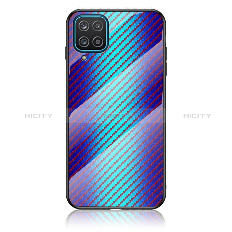 Carcasa Bumper Funda Silicona Espejo Gradiente Arco iris LS2 para Samsung Galaxy A12