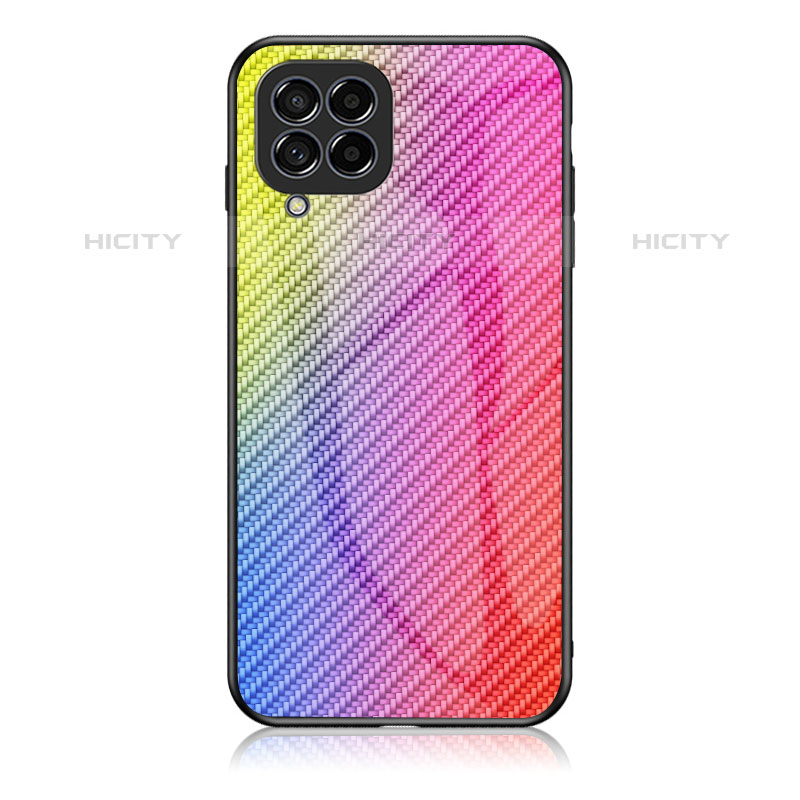 Carcasa Bumper Funda Silicona Espejo Gradiente Arco iris LS2 para Samsung Galaxy M53 5G